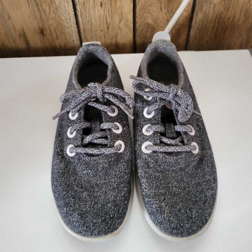 Allbirds 7 Wool Runners Shoes Natural Gray Merino Lace Up Sneakers Womens Size 6